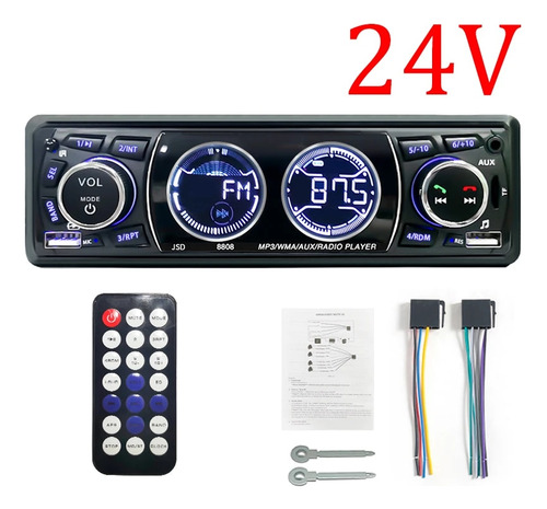 Car Radio Audio 1din Bluetooth Stereo Mp3 Player Fm Receiver