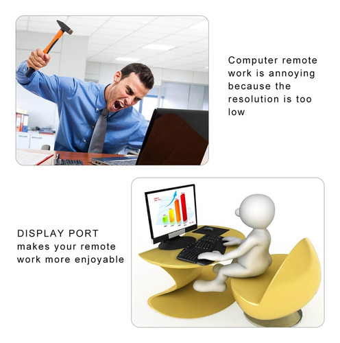Tarjeta Gráfica De Vídeo Con Adaptador De Pantalla Dummy Plu