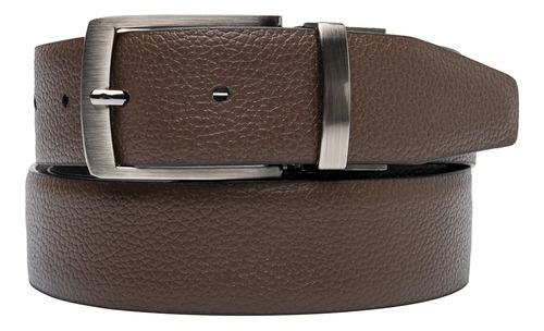 Cinturón Reversible Ailton Flexi Hombre - Estilo 120410 Color Negro-Café Talla 42
