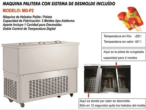 Máquina De Helados Palito O Paleta Tipo Mexicana