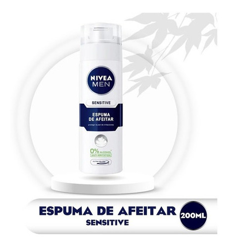 Espuma De Afeitar Nivea Para Caballero Sensitive 200 Ml