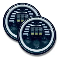 Comprar Juego De Ópticas Faro Led 7 Pulgadas Redondo Con Giros A-vip