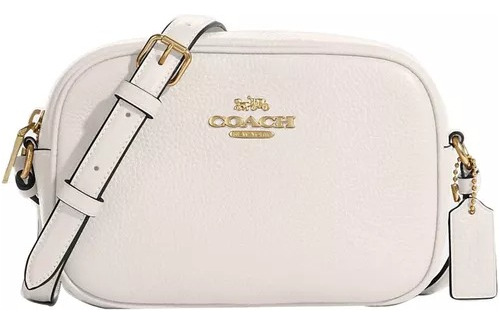 Bolsa Coach Original Bandolera Mini Camera Bag White Color Blanco