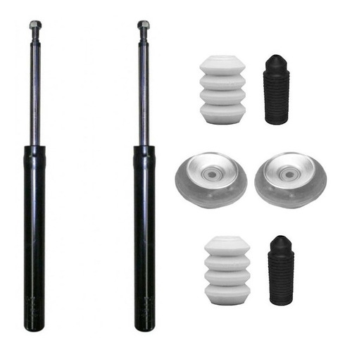 Kit 2 Amortiguadores Delant Vw Gol Cazoleta Rod Tope Fuelle