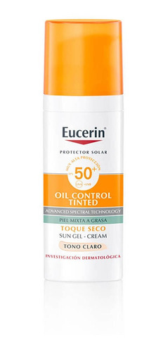 Eucerin Sun Fps50 Oil Control Claro Toque Seco Facial X50 Ml