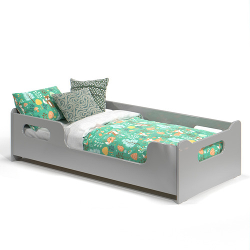 Mini Cama Infantil Para Quarto Com Grade Lateral E Colchão