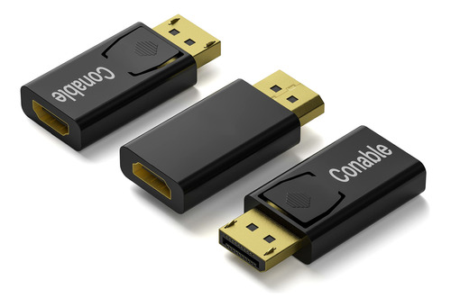 Adaptador Displayport A Hdmi, Paquete De 3 Unidades 4k Unidi