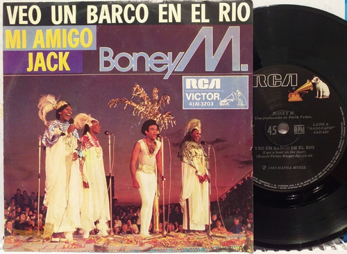 Boney M - Veo Un Barco En El Rio - Simple Vinilo 1979 Funk