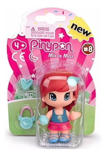 Pinypon Set Muñeca Con Accesorios Nena Pelirroja Cute