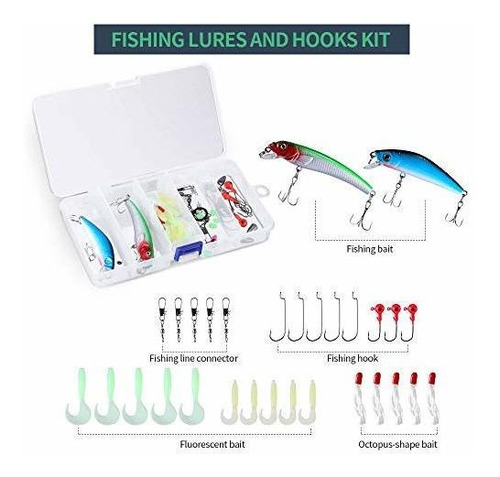 Pesca Outlife Kit Aparejo Carrete Caña Spinning Combo