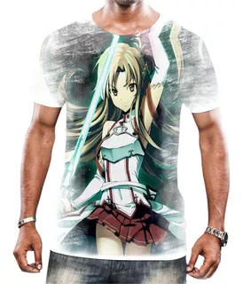 Camisa Camiseta Unissex Anime Sword Art Online Kirito 17