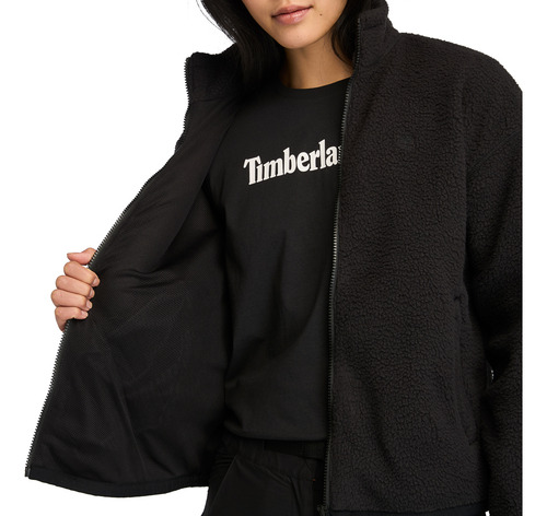 Chamarra Timberland Negro Polar Tb0a614f001 Mujer