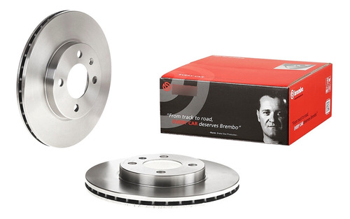 1- Disco Ventilado 256.00 Delantero Izq/der Van 03/09 Brembo