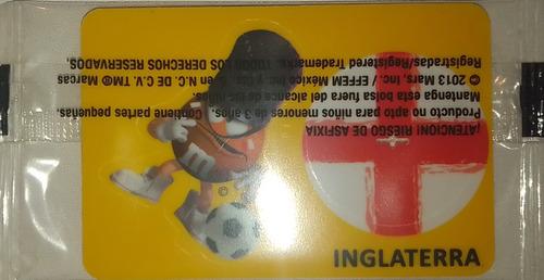 Tarjeta Armable Inglaterra Mundial 2014 - M&m's Nueva