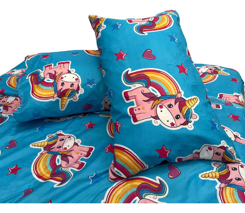 Juego De Sabanas Mat Ponys Estampada Microfibra Vero Hogar