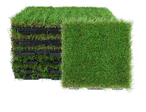 Xlx Turf Paquete De 6 Azulejos De Cesped Artificial Entrelaz