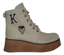 Comprar Borsego Kate Kuba Caña Media Con Apliques Acordonado 