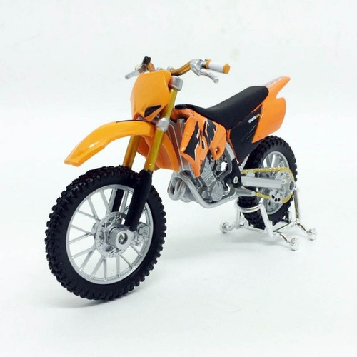 Miniatura Moto Ktm 5225sx Laranja Idêntica Metal Coleção