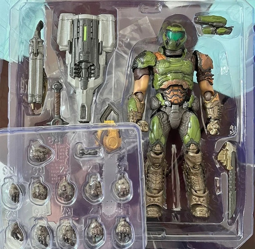 Figura Articulada Doom Slayer De Doom Eternal Dm1-5 16cm