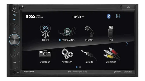 Boss Audio Systems Bv9395b - Receptor Multimedia Para Coche, Doble Din, A-link (espejo De Pantalla), Audio Bluetooth Y Llamadas Manos Libres, Pantalla Táctil De 6,95 Pulgadas, Usb, Sd, Sin Cd Dvd