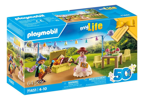 Figura Para Niños Playmobil My Life Fiesta Disfraces 64pcs