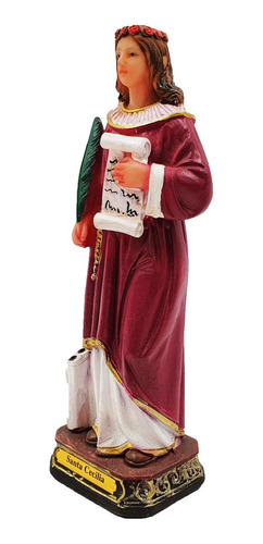 Imagem Santa Cecília 12,5 Cm - Resina