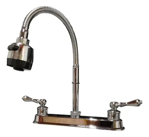 Mezcladora Cocina Fregadero Flexible Cuerpo Abs 8 Cromada