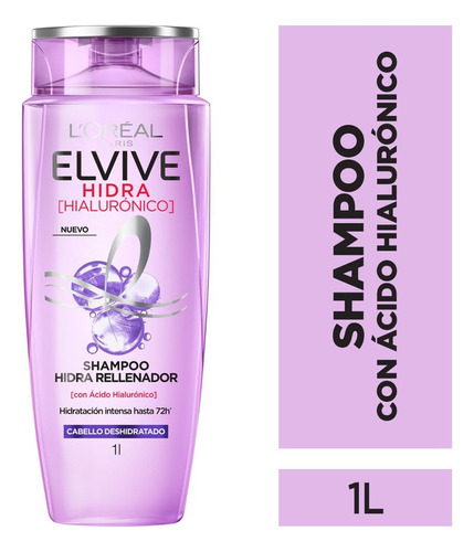  Shampoo Elvive Hidra Hialurónico 1lt