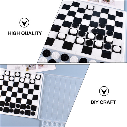 Molde De Resina Epoxi De Cristal Diy Para Ajedrez, Piezas De