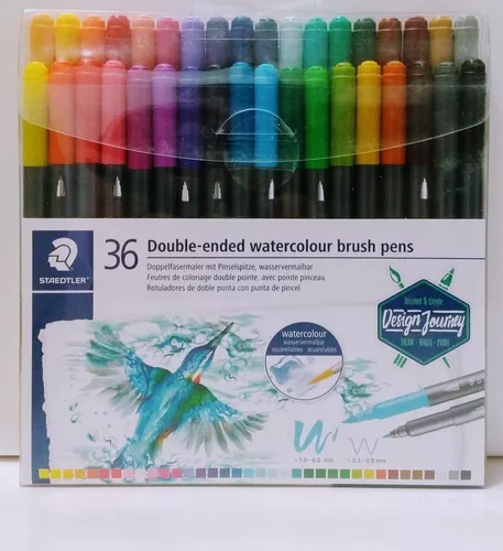 Staedtler. Rotuladores Doble Punta Watercolour Brush Pens.