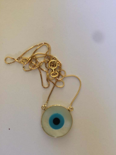 Colar Em Ouro Com Olho Grgeo