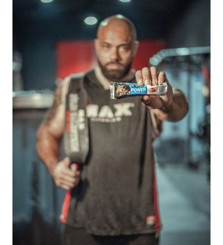 Power Protein Bar Caixa Com 12 Unidades (492g) Max Titanium
