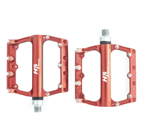 Pedales Para Bicicleta Bmx 1/2 Rojo Alnc-823 Hs