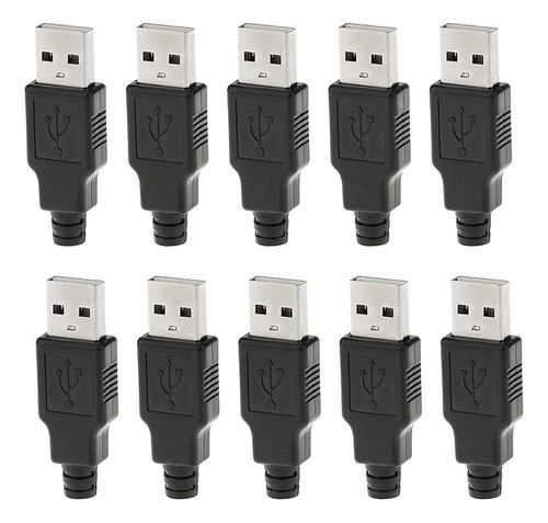 Conector De Enchufe Macho Usb Tipo A De 4 Pines Adapt [u]