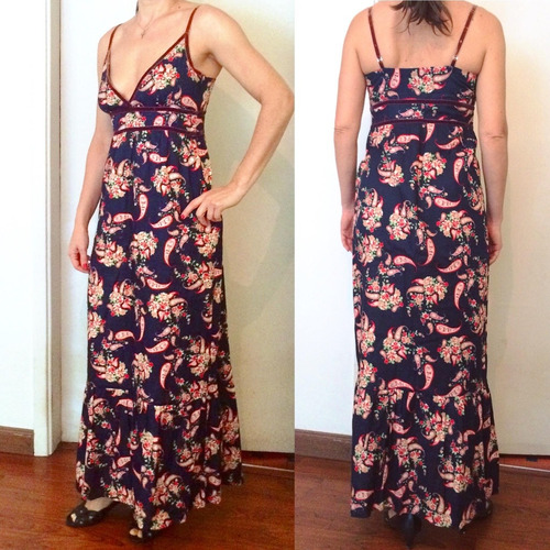 Desapegadoc Vestido Longo Floral Cashemir Kandinsky Boho 