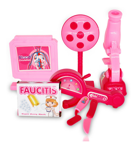 Imagem 5 de 7 de Kit Medica Infantil Exibição Microscópio Regua De Medição