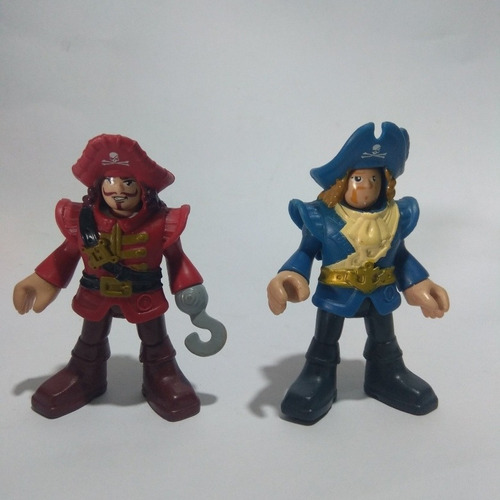 Imaginext Pirata Rojo Garfio Pirata Azul 