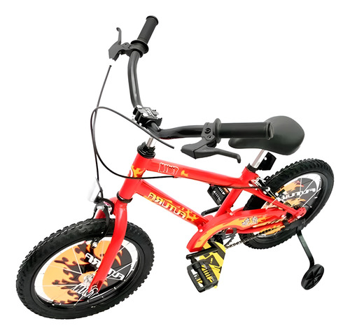 Bicicleta Futura Rod.16 4050 Varon Caño Grueso Rojo