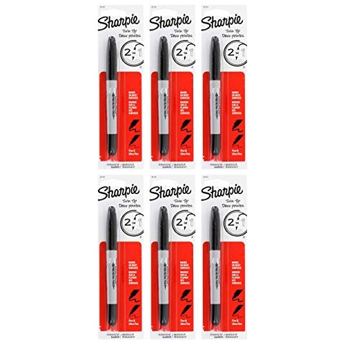 Sharpie Twin-tip Marcador Permanente, Fina / Ultra Fine Poin