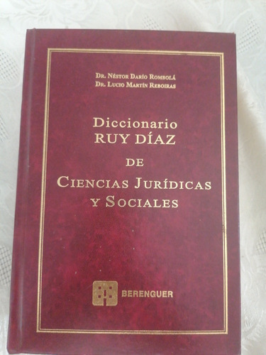 Diccionario Ruy Díaz De Ciencias Jurídicas Y Sociales 