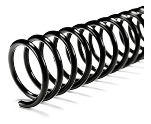Espirales Plástico Encuadernar 20 Mm X 50 Und Oficio Negro