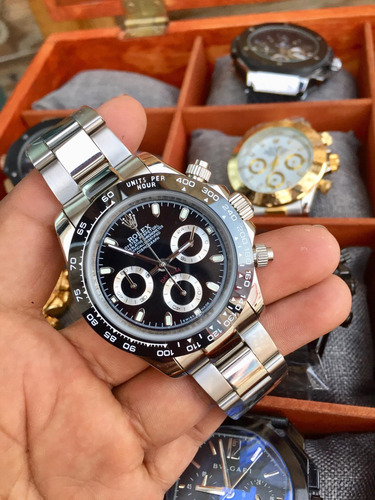 Reloj Hombre Cuarzo Pila Daytone Black (Reacondicionado)