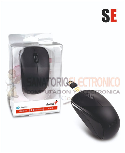 Mouse Inalámbrico Genius  Nx-7000 Calm Black