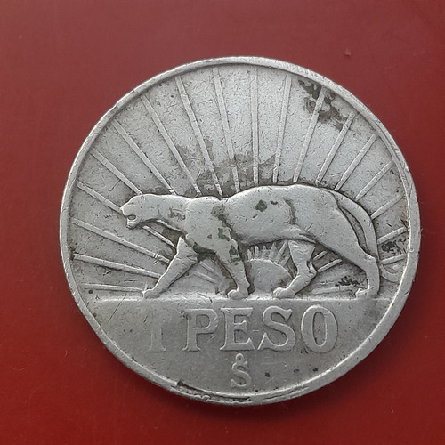 Moneda De Plata De Uruguay De 1942 1 Peso (Usado)