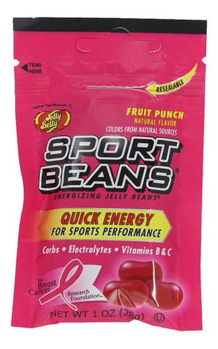 Jelly Belly Sport Beans, Fruit Punch Energizing Jelly Beans,