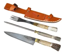 Comprar Set De Asado Cuchillo Y Tenedor Artesanal-especial Asadores