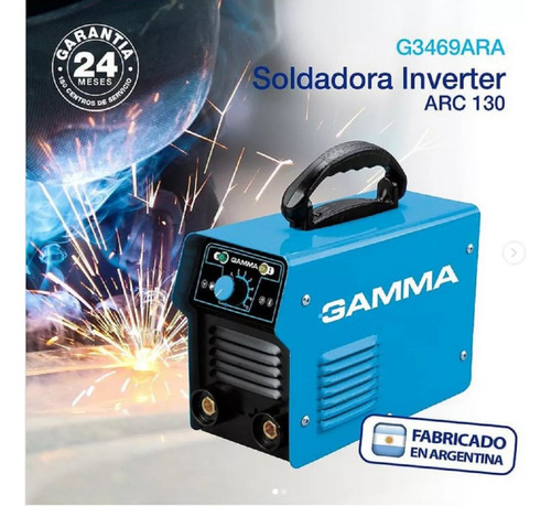 Soldadora Electrica Inverter Arc 130 G3469ara 220v Gamma
