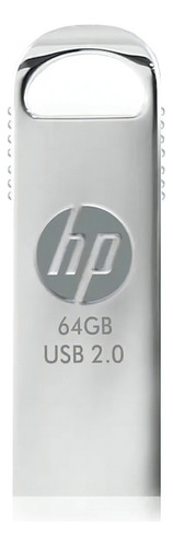 Pendrive Hp 64gb V206w 2.0 Plateado