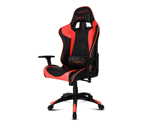 Silla Gamer Ruedas Reclinable Drift Dr300 Negro Rojo Pc Ps4