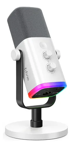 Microfone Dinâmico Fifine AMPLIGAME AM8W XLR USB-C Cardioide Bran...